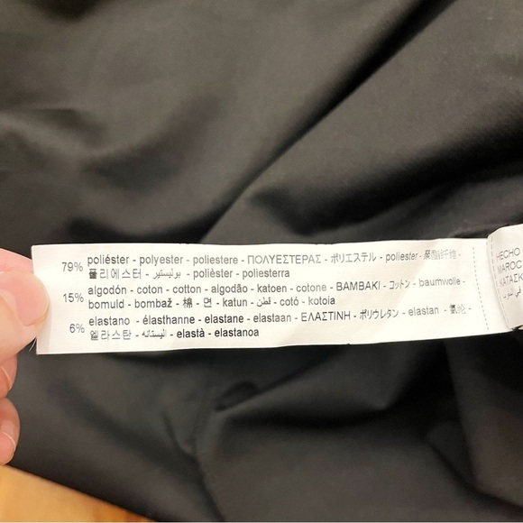 NWT Uniqlo Oversized Black Minimalist Casual Loose Fit Belted Long Sleeves. XS - Picture 14 of 16